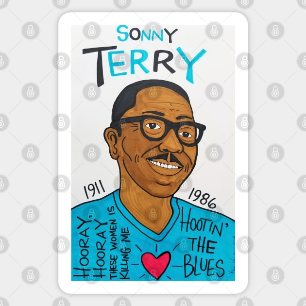 Sonny Terry Sticker by krusefolkart